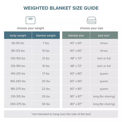 60"X80" 17-22Lbs Weighted Blanket by Bare Home