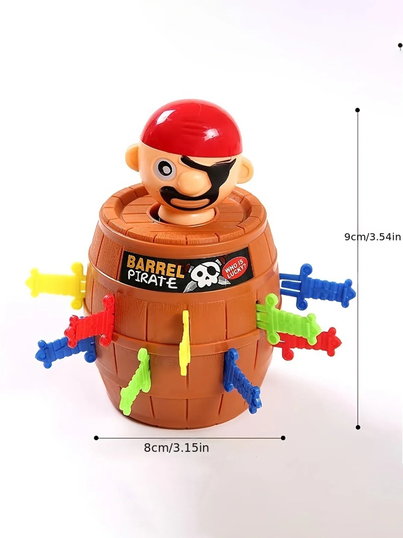 Pirate Bucket Children'S Toy Interactive Small Board Game Parody Prank Sword Insertion Wooden Bucket Mr. Game
